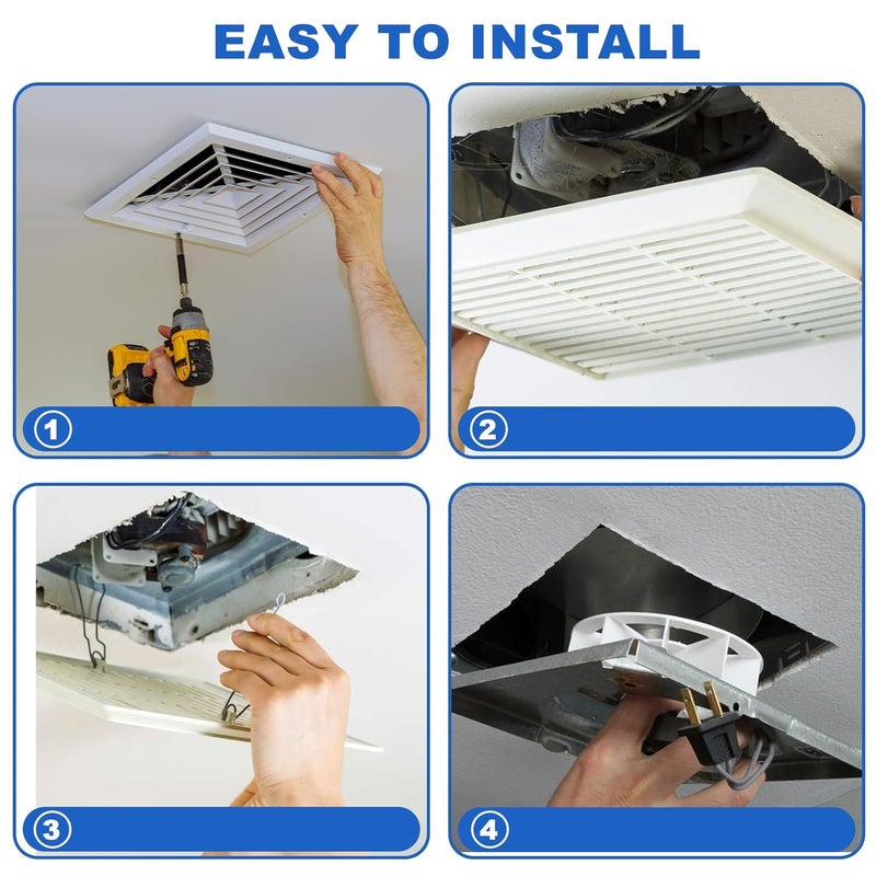 CONGKAILU New Upgraded S97012026 Fan, Bathroom Fan Assembly Compatible with Broan-Nutone 688-K、 688-J、688-H、 688-G、663-J、663-H、663G, 695-R02 B、695-R01B、695-R03 B, 50 CFM - Image 5
